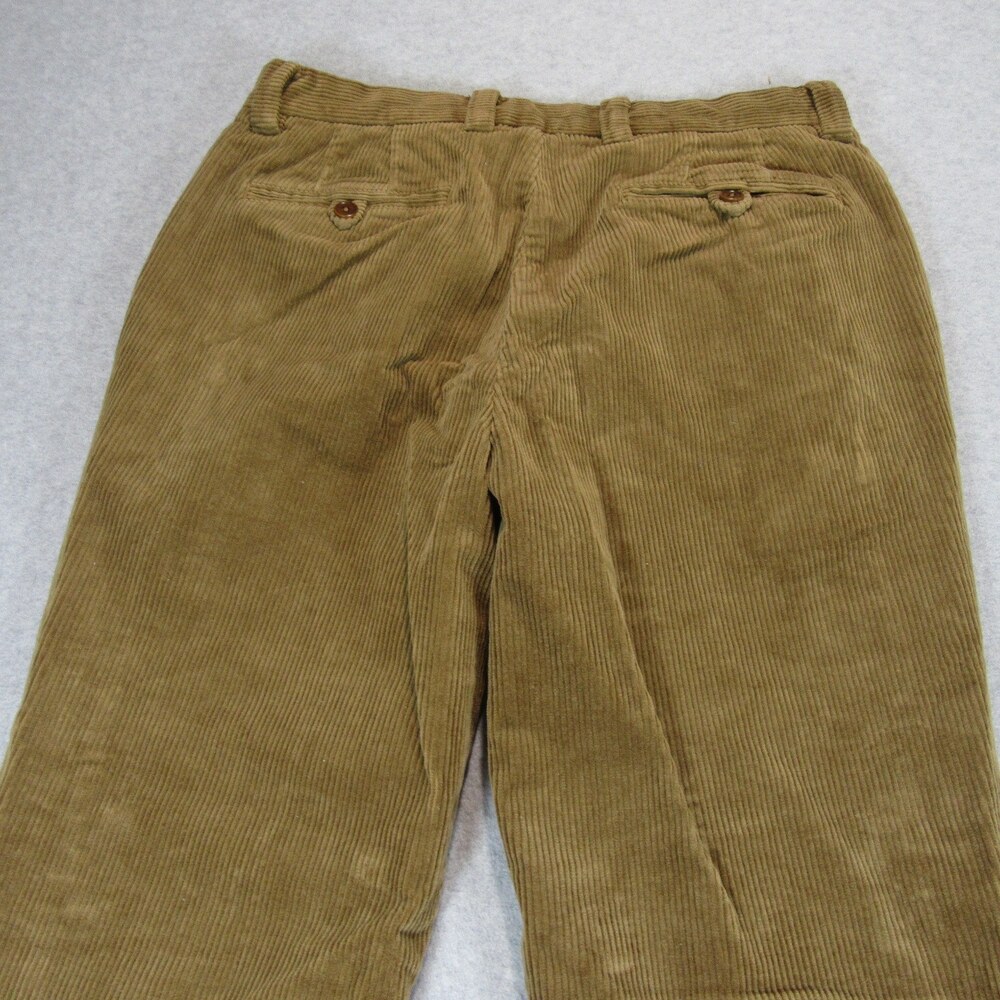 Brooks Brothers Mens Corduroy Pants 32 x 32 Clark Fit Brown Stretch Cotton - Picture 4 of 11